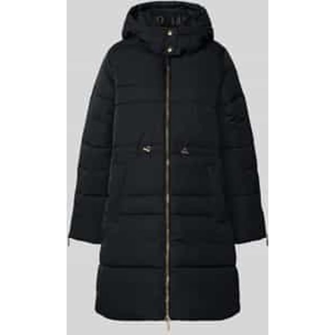 Regular fit lange jas met logodetail
