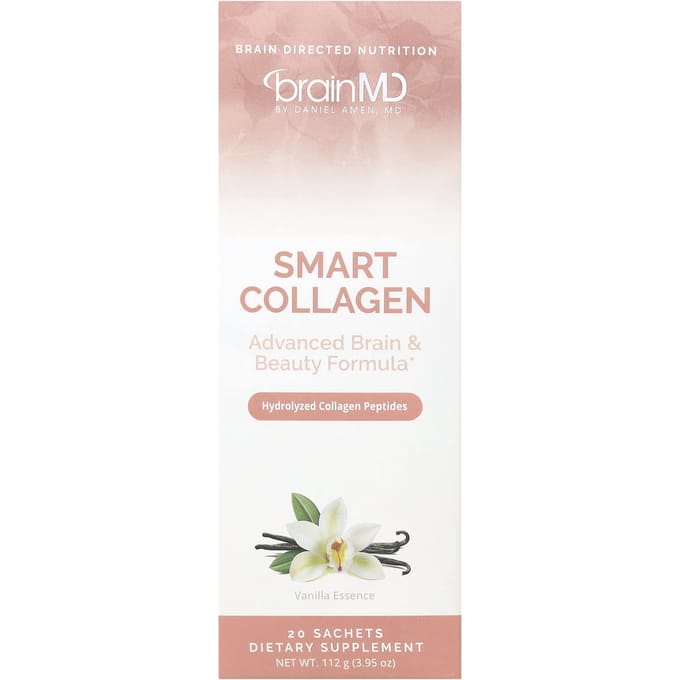 BrainMD, slim collageen, vanille-essentie, 20 sachets, 5,6 g per stuk