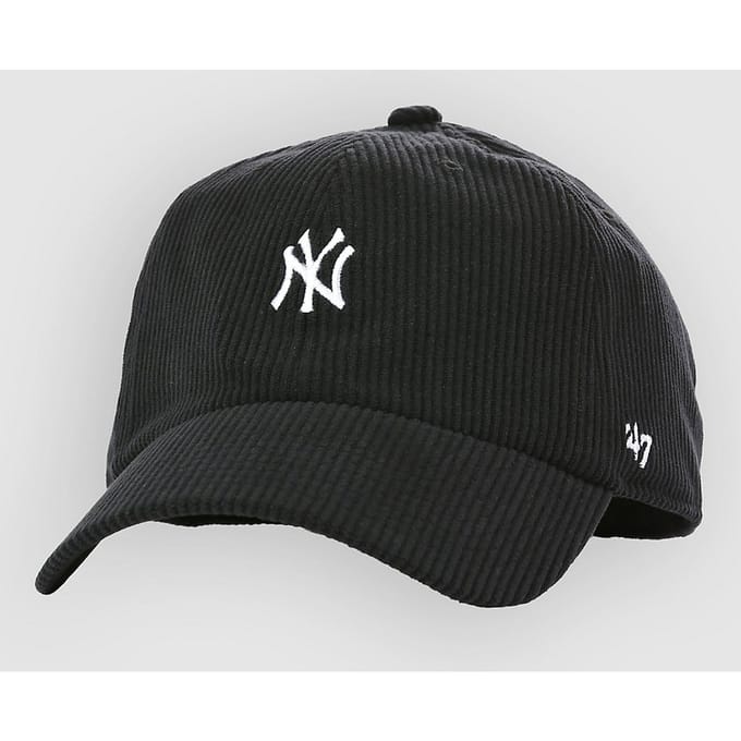 47Brand MLB NY Yankees Cord Bse Rnner Clean Up Cap zwart