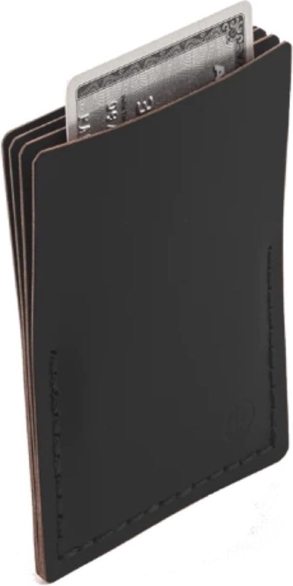 Vacavaliente - Stack Pasjeshouder S1 (by Harry Allen) - Gerecycled Leer - Zwart