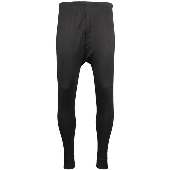 Warrior Thermische lange onderjurk voor volwassenen (Zwart)
