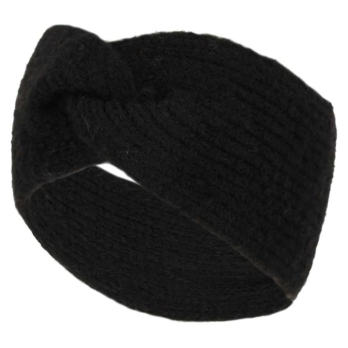 Sarlini - Haarband dames - Ribbed - One Size - Zwart