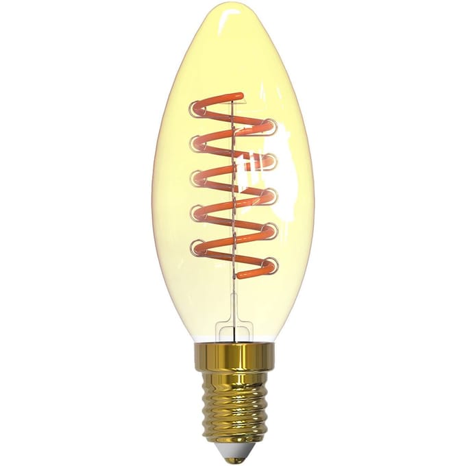Arcchio LED-kaarslamp, E14, 4,9 W, amber, 1800 K