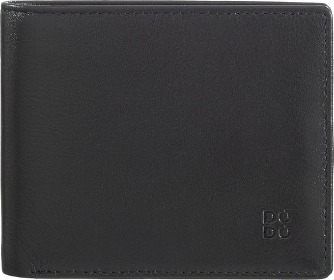 DuDu Azzorre Portemonnee RFID-bescherming Leder 11 cm - Jongens - Horizontaal - schwarz