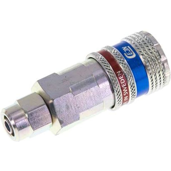 Staal/Messing DN 7.6 (7.2 Euro) Safety Luchtkoppeling Snelkoppeling 5x8 mm (streamline) Push-On - CLS7-S-SB-SE-C-5
