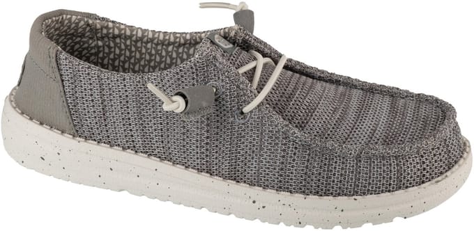 HEYDUDE - Wendy Stretch Sox Dames Instappers Light Grey - Maat 38