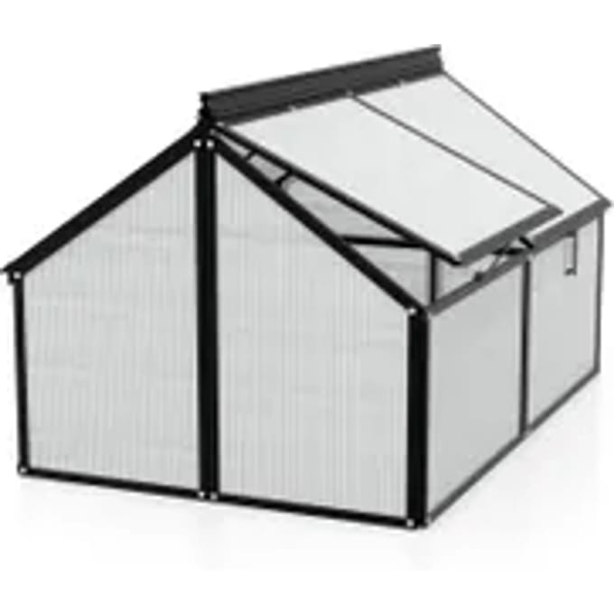 Vitavia Tuinkas Gaia Jumbo - Polycarbonaat 4mm - Zwart - 83x119x72cm