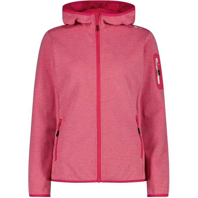 Hoodie met mesh-inzetten dames CMP Knit-Tech