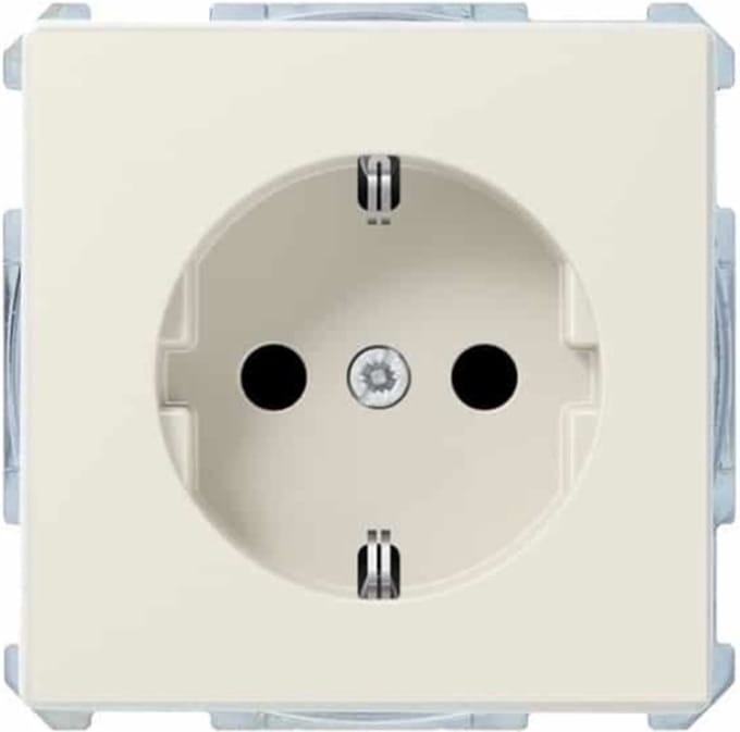 MERTEN SCHNEIDER ARTEC - WANDCONTACDOOS STOPCONTACT - RANDAARDE - CREME - WCD - INBOUW