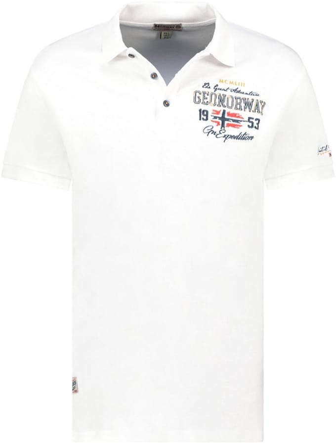 Geographical Norway Heren Expedition Polo Kapuccino Wit - L
