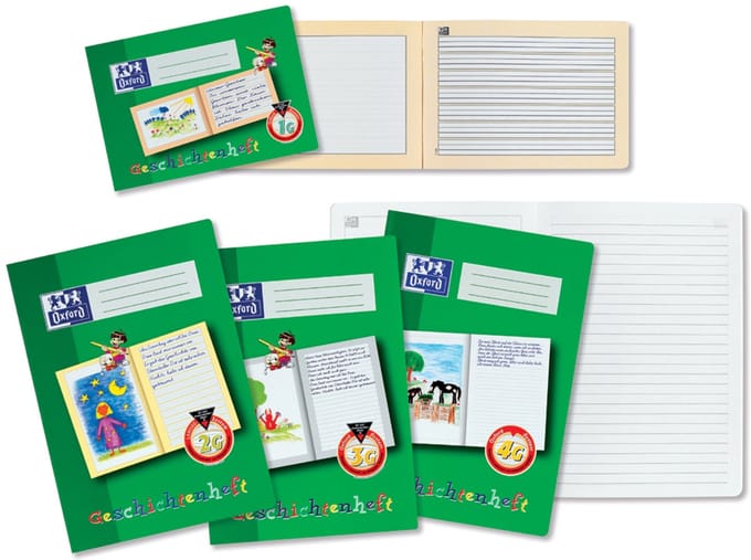 Oxford 100050092 schrijfblok & schrift Groen A4