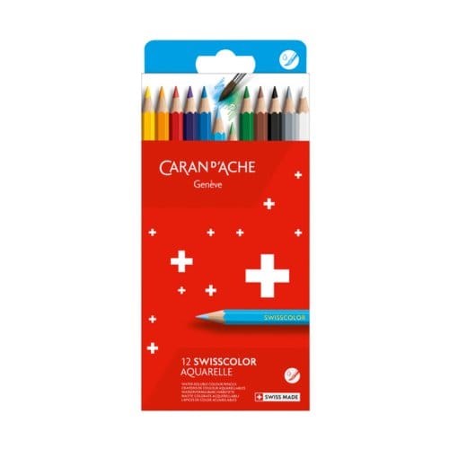 Kleurpotloden Caran D'ache aquarel doos à 12 stuks