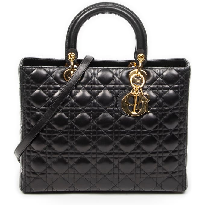 Large Lady Dior Zip   schoudertas