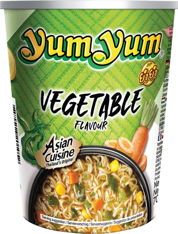 Yum Yum Instant Cupnoedels groenten 36 x 70 g