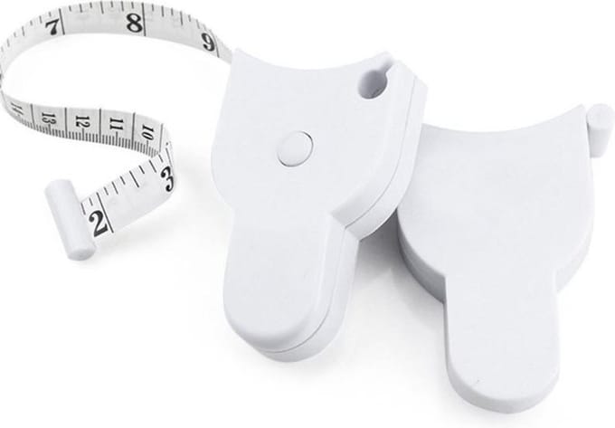 Premium Meetlint Lichaam - Rolmaat - BMI - Kleding - Omtrek Meter - Multifunctioneel - Meten - 150 CM - 60 Inch - Wit