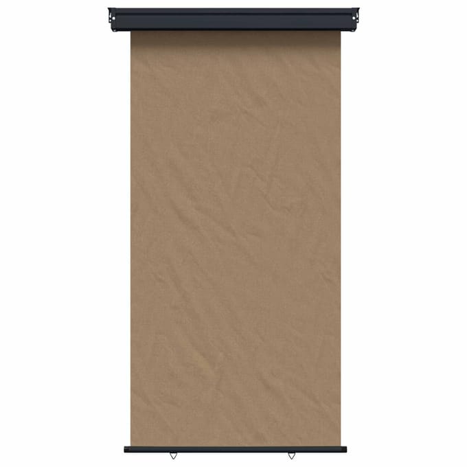 vidaXL Zijscherm Balkon 117 x 250 cm 100% polyester ijzer staal Taupe