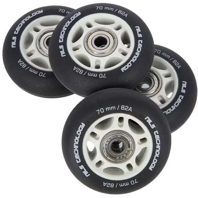 PU 76X24 82A Mat Zwart (4 Stuks) + Abec-9 (8 Stuks) Nils Extreme Set