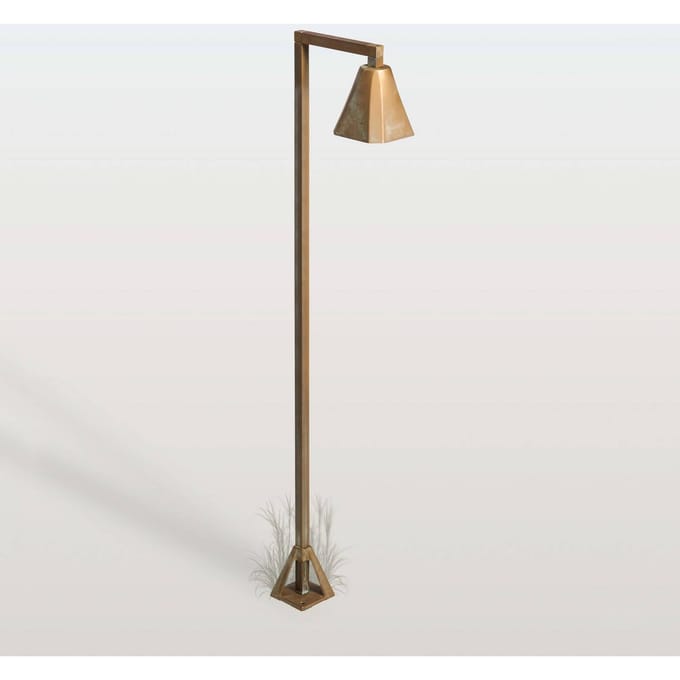 Moretti Luce LED tuinpadverlichting Silva Frame, 100 x 19 cm, antiek messing