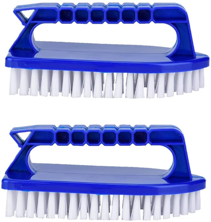 Dailygoods- Zwembadborstel Handheld - Antislip Handvat - Set van 2