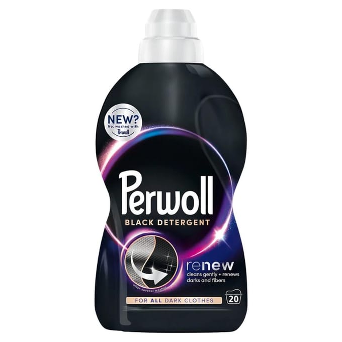 Perwoll Renew Black Wasmiddel voor Zwarte Stoffen 1L (20 Wasbeurten)