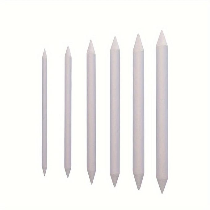 Mengvlek Stompstok Tortillon Schets Kunst Wit Teken Houtskool Schetsgereedschap Rijstpapier Pen Kunstenaarsbenodigdheden white