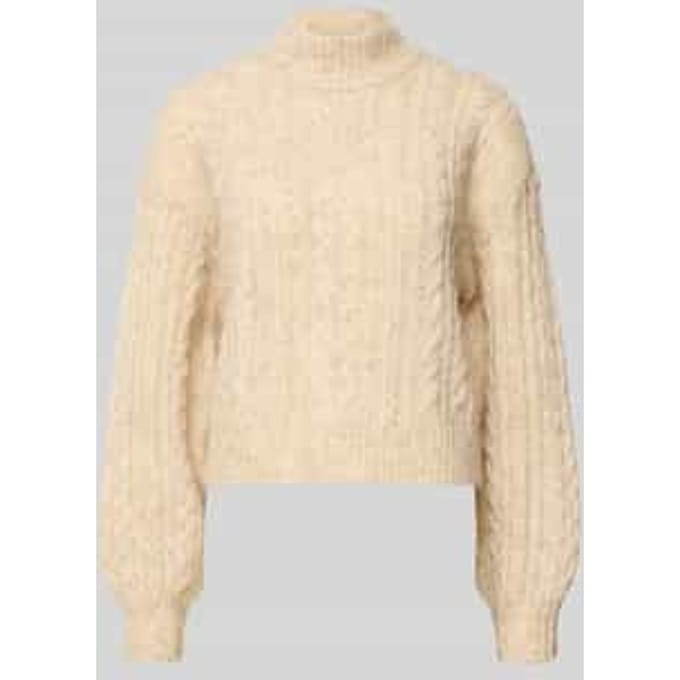 Regular fit gebreide pullover met wol, model 'LIDA'