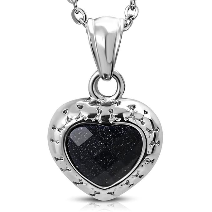 Amanto Ketting Delai - 316L Staal - Quartz - Hart - 16x15mm - 45cm