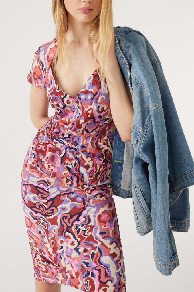 BA&SH Robe Siane Terracota Taglia: M | Abiti Midi Outlet | Donna
