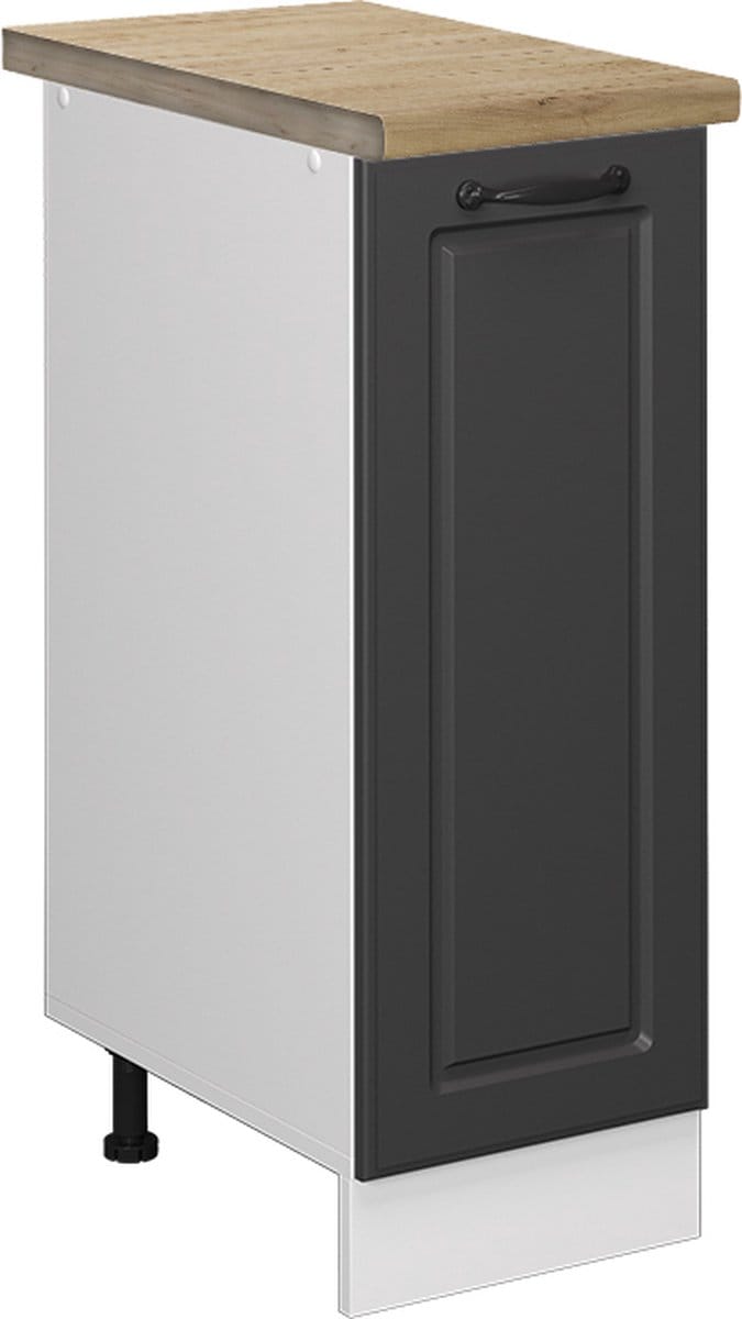 Vicco R-Line Apotheekkast – 30 cm, WB Eik Antraciet landhuis