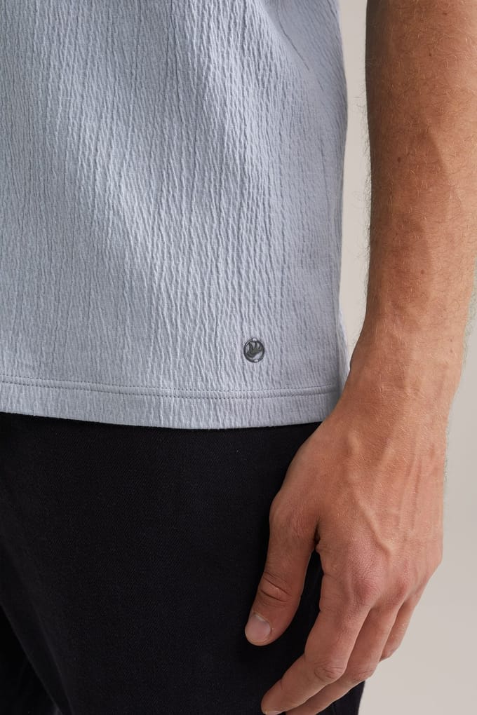 WE Fashion T-shirt Greyish Blue Taglia: S | Magliette basic Outlet | Uomo | Blu
