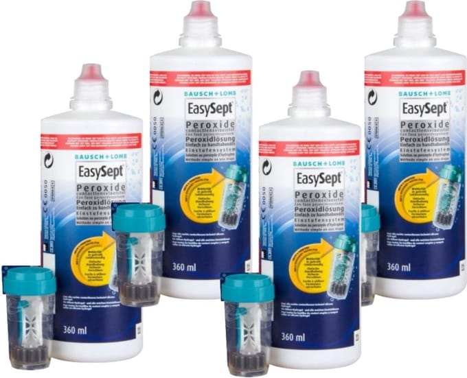 EasySept® 4-pack | 4x360ml + 4x lenshouder met disk