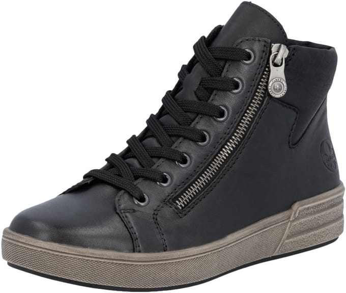 Rieker Veterboots - Dames - Zwart - Maat:41