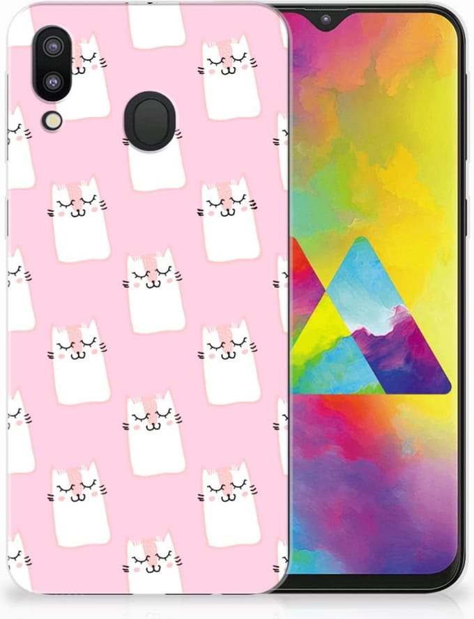 Samsung Galaxy M20 (Power) TPU Hoesje Sleeping Cats