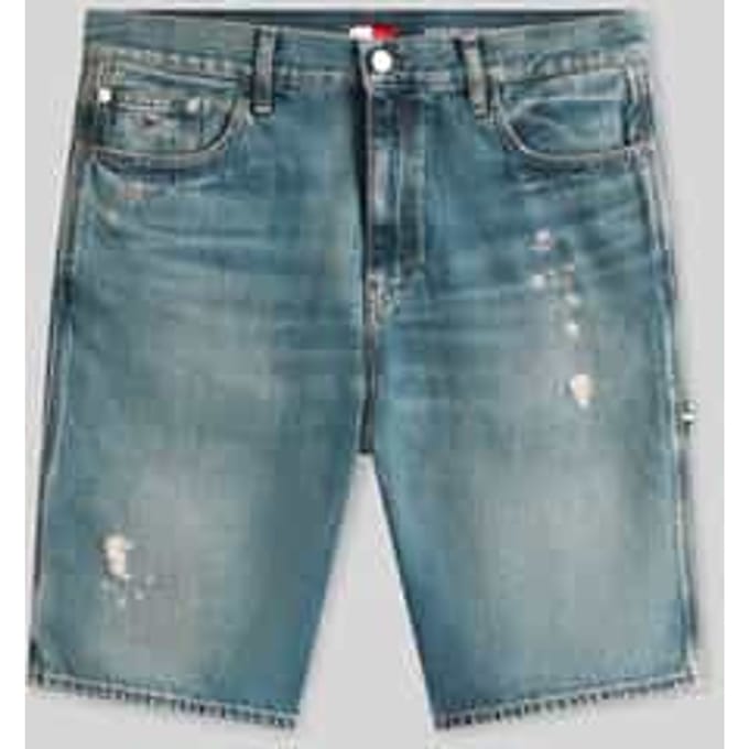 regular fit jeansshorts van puur katoen