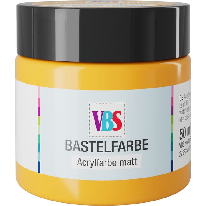 VBS Knutselverf, 50 ml - Curry geel