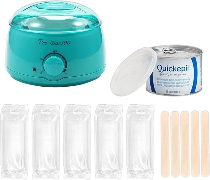Waxapparaat starterset 100Watt - Turquoise - incl. 100 strips, harsblik