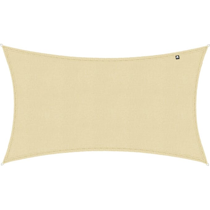 Kopu® Schaduwdoek Rechthoek 280 gram Waterdoorlatend 4x5 m - Creme
