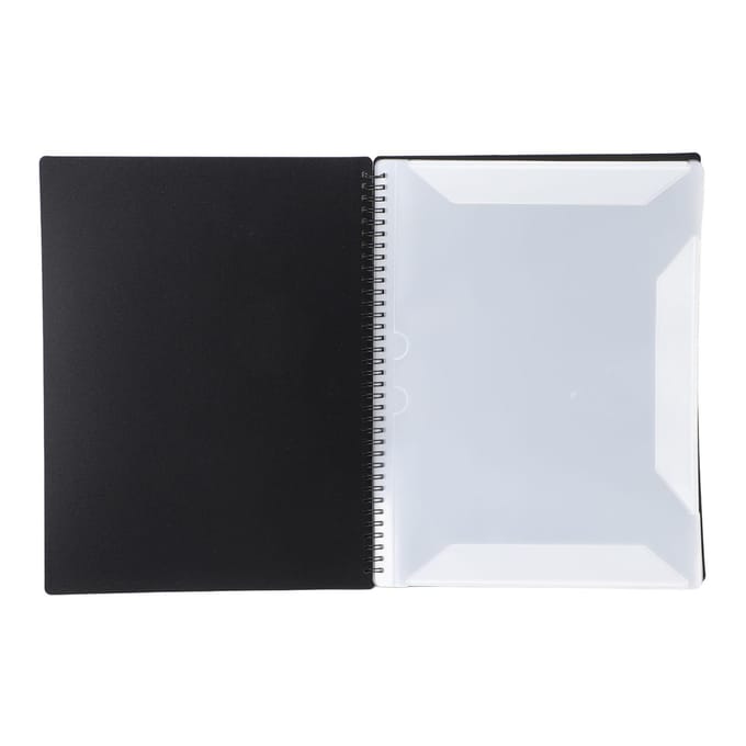 Dossier de partitions 20 pochettes 40 pages A4 Classeur de partitions pour orchestre école chorale Type C black