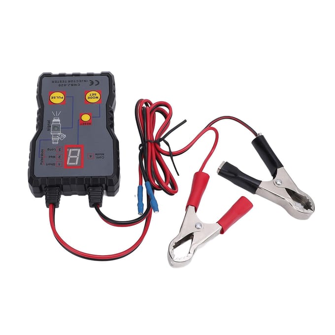Brandstofinjector Tester Kit 4 Pulsmodi Vloeistoftestmachine voor Automotive Motorfiets CNBJ620 12V gray