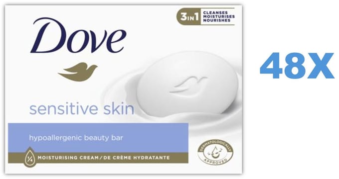 Dove Zeep – Sensitive 48 x 90 gr.