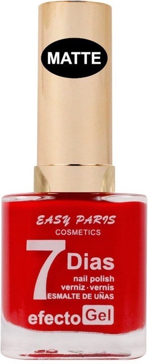 Easy Paris - Nagellak - Mat Helder Rood - 1 flesje met 13 ml inhoud - Nummer 068