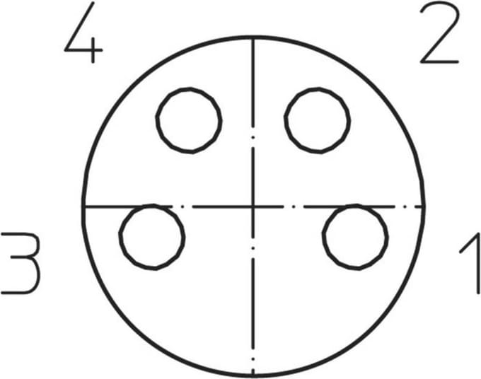 Lutronic 1049 Sensor/actuator connector, geassembleerd M8 Aantal polen: 4 Koppeling, haaks 2.00 m 1 stuk(s)