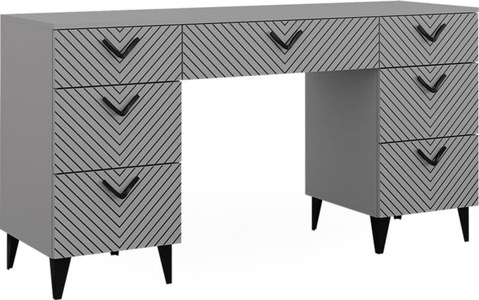 Vicco Kaptafel Anett, Grijs, 150 cm zonder spiegel