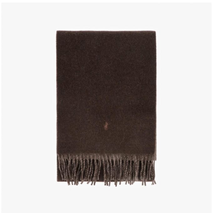 Polo Ralph Lauren Wc0601 225 Écharpe à franges double face avec poney WC0601-225 black