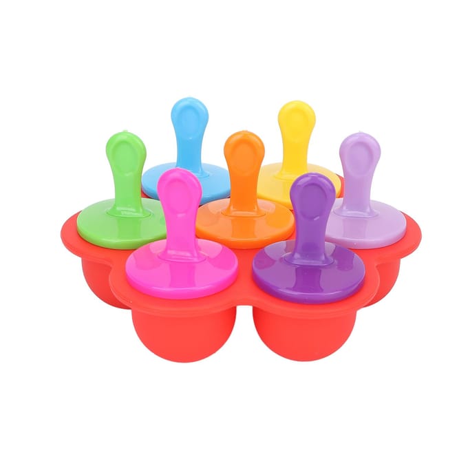 Bac à glaçons réutilisable en silicone Moule à glaçons de massage Rouleau de glace pour beauté du visage Outils de soin de la peau rouge