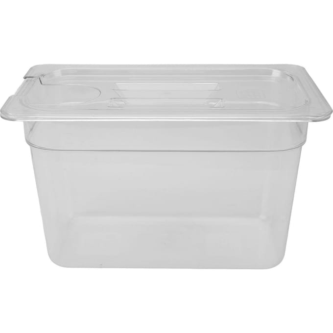 Transparante Slow Cooking Container 6.9L Lage Temperatuur Slow Cooker Opbergkoffer Transparant Laag white