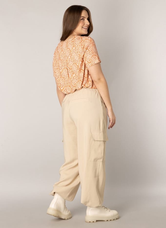 YESTA Harvin Essential Tops - Salmon/ Multi Color - maat 0(46)