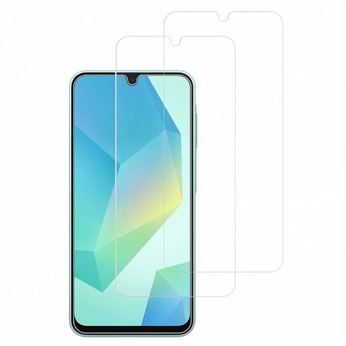 Accezz Screen Protector - Geschikt voor Samsung Galaxy A16 (4G) / A16 (5G) / A17 (5G) / A26 / A17 (4G) / A18 (4G) - 2 Pack Glass Screenprotector