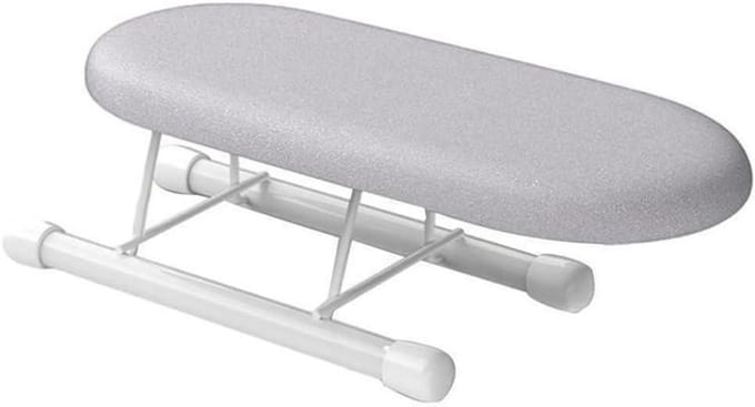 Draagbare strijkplank - Strijkmat reis - Snel strijken - Inklapbare poten - 26 x 11 cm - Grijs