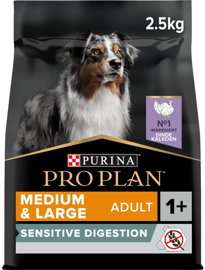 Pro Plan - Optidigest - Adult - Graanvrij - Medium - Large - 2 x 2,5kg